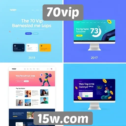 A evolução do design do site 70vip